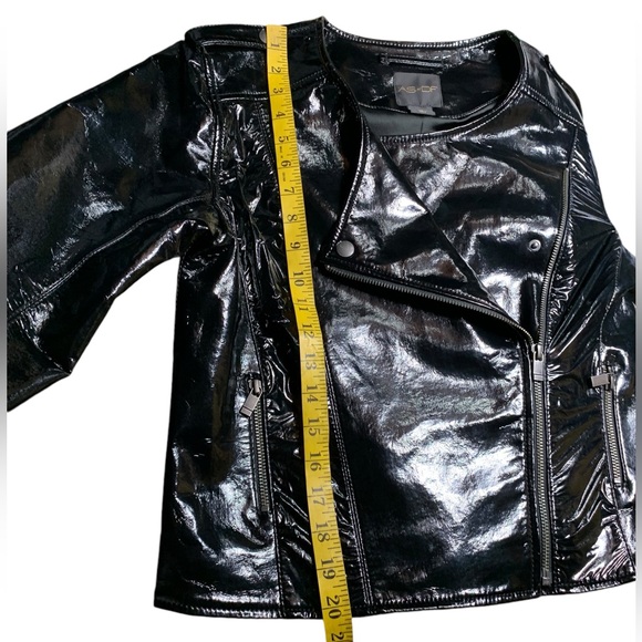 AS by DF,  Recycle Patent Leather, Moto Jacket - Picture 12 of 13